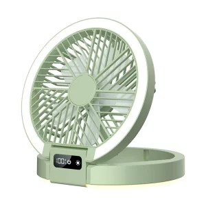Green Bulk Folding Fans, Desk Top Mini Fans Wholesale-1