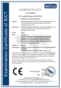 CE-LVD Certificate of Heater
