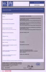 Evaporative Air Cooler of 125W-CB Certificate2019