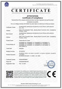 WJD8000F-2Z CE-LVD Certificate