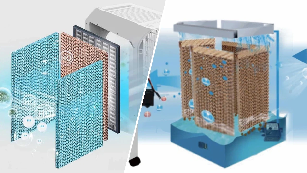 qual é a melhor conceção de um arrefecedor de ar evaporativo-1